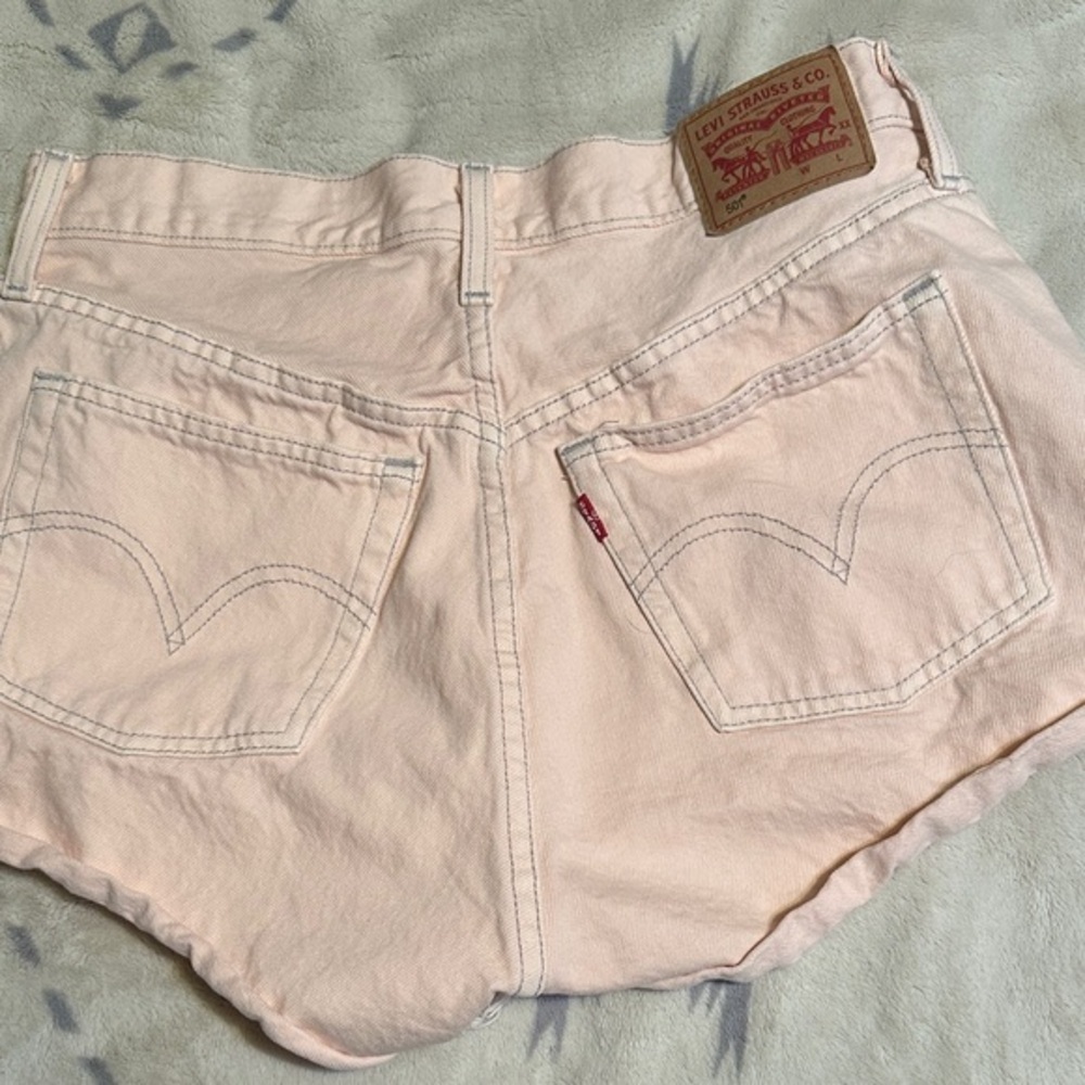 Levi's 501 Women's Pink Denim Shorts